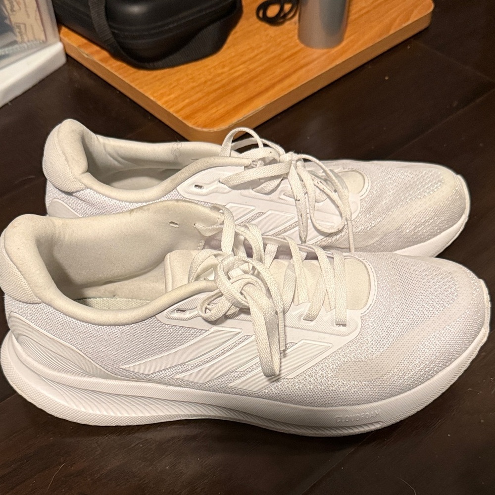 Adidas Cloudfoam White Running Shoes